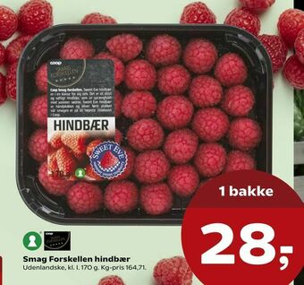 SuperBrugsen Smag Forskellen hindbær tilbud