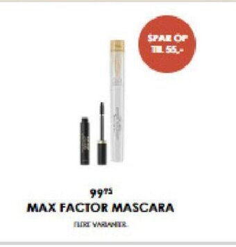 Matas Max Factor Mascara tilbud
