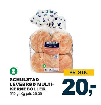 Let-Køb Schulstad levebrød multikerneboller tilbud