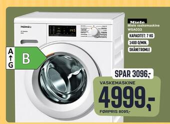 Skousen Miele vaskemaskine wsa033 tilbud