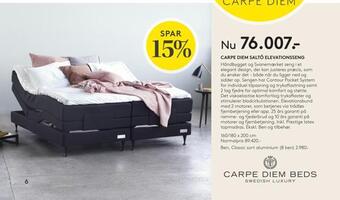 SENG Carpe diem saltö elevationsseng tilbud