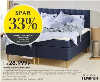 SENG Tempur® dual kontinentalseng tilbud