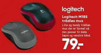 Bilka Logitech M185 trådløs mus tilbud