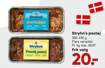 Bilka Stryhn's postej tilbud