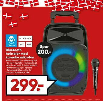 Bilka Bluetooth højttaler med karaoke mikrofon tilbud