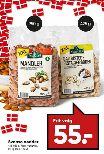 Bilka Svansø nødder tilbud