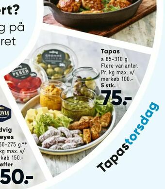 Bilka Tapas tilbud