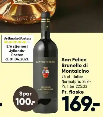Bilka San Felice Brunello di Montalcino tilbud