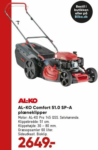 Bilka AL-KO Comfort 51,0 SP-A plæneklipper tilbud