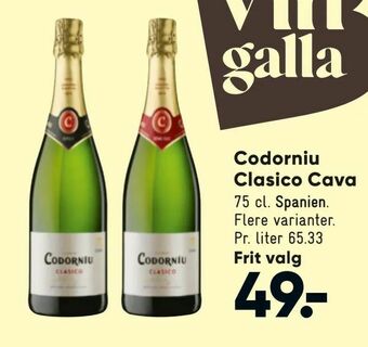 Bilka Codorniu Clasico Cava tilbud