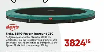 Bilka BERG Favorit inground 330 tilbud