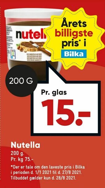 Bilka Nutella tilbud
