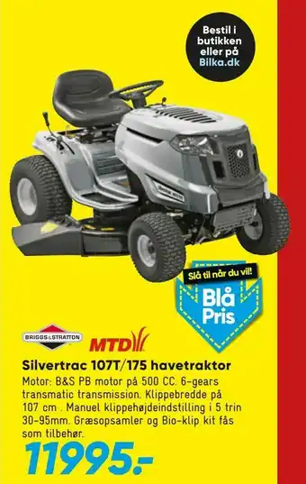 Bilka Silvertrac 107T/175 havetraktor tilbud