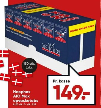 Bilka Neophos AIO Max opvasketabs tilbud