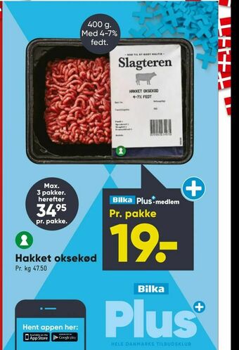 Bilka Hakket oksekød tilbud