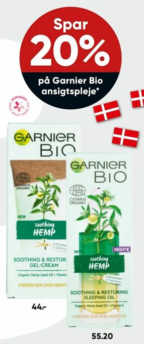 Bilka Garnier Bio ansigtspleje tilbud