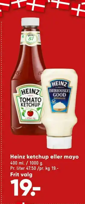 Bilka Heinz ketchup eller mayo tilbud