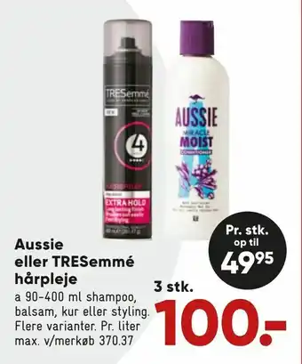 Bilka Aussie eller TRESemmé hårpleje tilbud