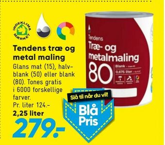 Bilka Tendens træ og metal maling tilbud
