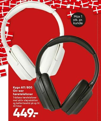 Bilka Kygo A11/800 On-ear høretelefoner tilbud