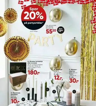 Guld guirlande med bogstaver