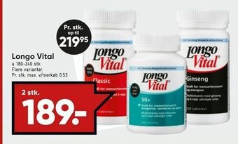 Bilka Longo Vital tilbud