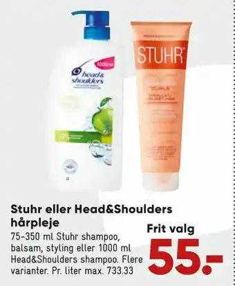 Bilka Stuhr eller Head&Shoulders hårpleje tilbud