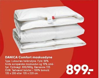 Bilka DANICA Comfort moskusdyne tilbud