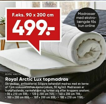 Bilka Royal Arctic Lux topmadras tilbud