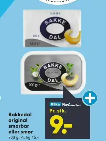 Bilka Bakkedal original smørbar eller smør tilbud
