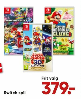 Bilka Switch spil tilbud