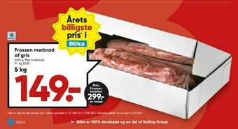 Bilka Frossen mørbrad af gris tilbud