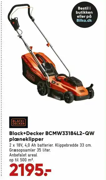 Bilka Black+Decker BCMW33184L2-QW plæneklipper tilbud