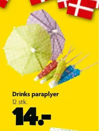 Drinks paraplyer