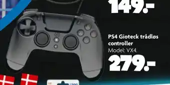 Fætter BR PS4 Gioteck trådløs controller tilbud