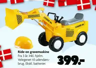 Fætter BR Ride-on gravemaskine tilbud