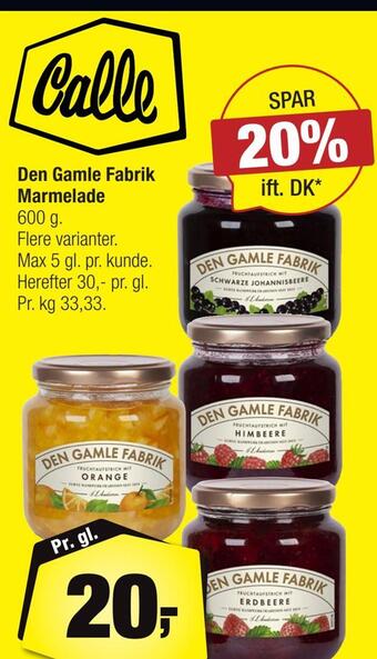 Den gamle fabrik marmelade
