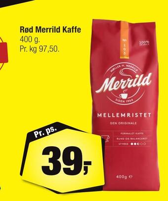 Calle Rød merrild kaffe tilbud