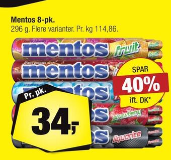 Calle Mentos 8-pk tilbud