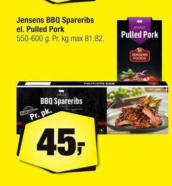 Calle Jensens bbq spareribs el. pulled pork tilbud