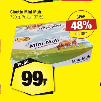Calle Cloetta mini muh tilbud