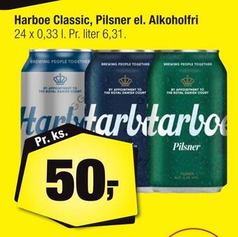 Calle Harboe classic, pilsner el. alkoholfri tilbud