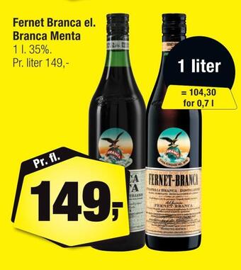 Calle Fernet branca el. branca menta tilbud