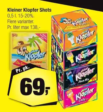 Calle Kleiner klopfer shots tilbud