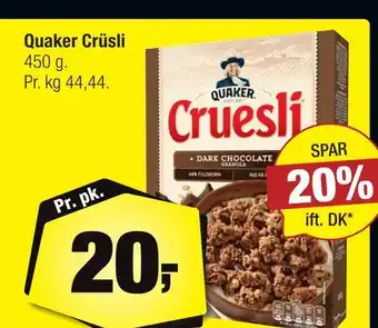 Calle Quaker crüsli tilbud