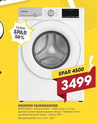 Grundig vaskemaskine