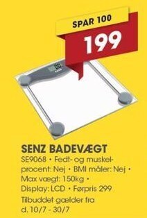Punkt1 Senz badevægt tilbud