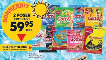 BorderShop Malaco poser - 2 poser tilbud