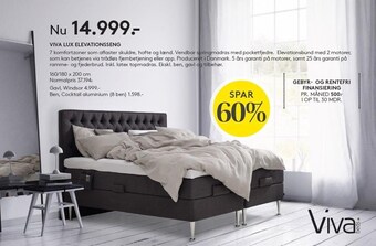SengeSpecialisten Viva lux elevationsseng tilbud