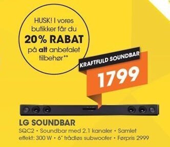Expert Lg soundbar tilbud